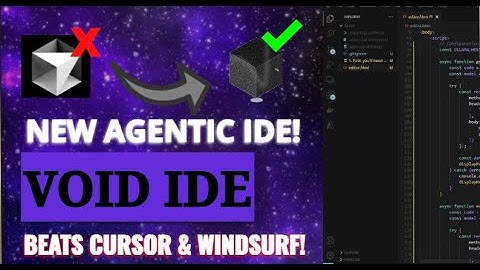 VOID IDE! NEW AGENTIC IDE BEATS CURSOR! -OPENSOURCE + FREE CURSOR ALTERNATIVE