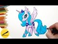 Как Нарисовать Пони Принцессу Луну Аликорн - Рисуем Мой Маленький Пони