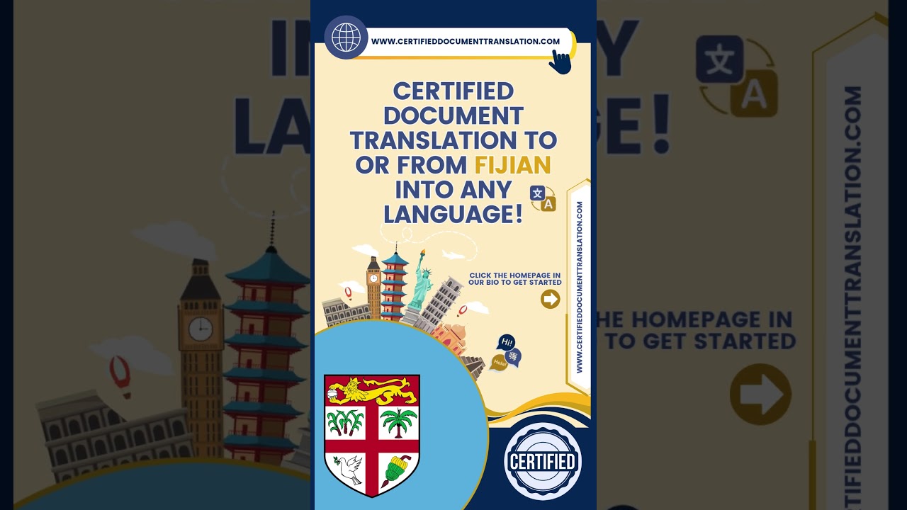 Certified Document Translation | Fijian | 