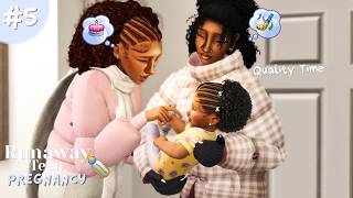 Going on dates, cursing out our ex, and baby's first birthday! | Sims 4 Runaway Teen Pregnancy #5