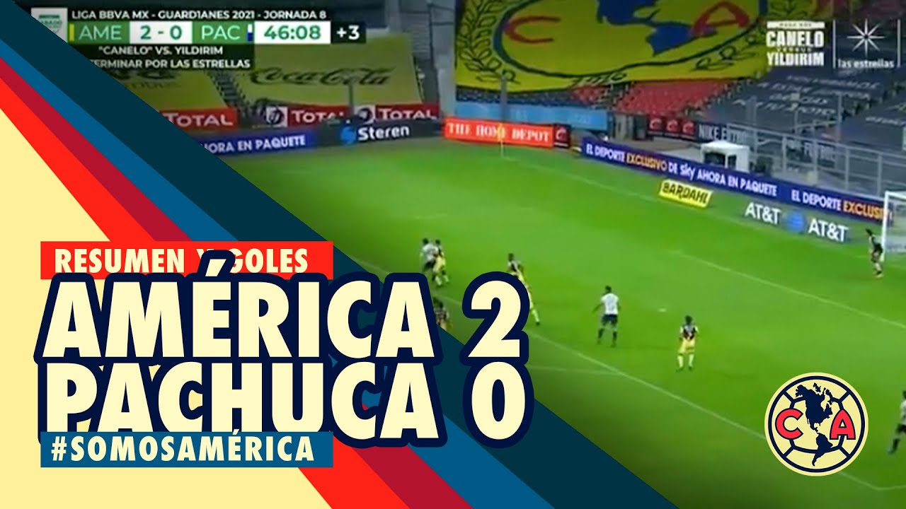 Resumen Y Goles America 2 0 Pachuca Jornada 8 Liga Mx Guard1anes2021 Youtube