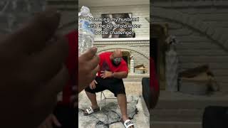 Pranking My Husband. Blindfold Water Bottle Challenge.