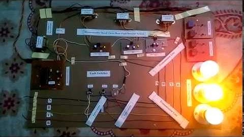 Microcontroller Based Three Phase Fault Detector System