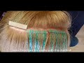 DIY Tinsel Tutorial: How to put in Hair Bling String Extensions that are removeable and reusable