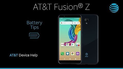 Learn about Battery life of the Fusion Z | AT&T Wireless