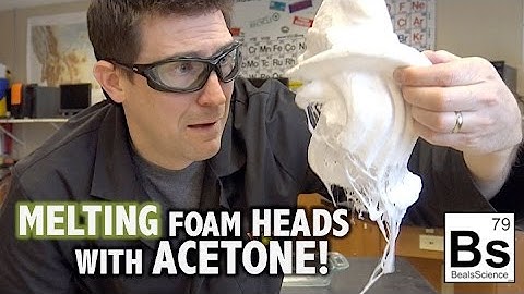 Melting Styrofoam Heads with Acetone!