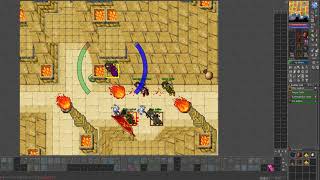 Tibia - Red Skull Bug (through Fire Fields)