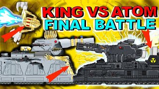 The decisive battle of the King and Atomic Monster - Cartoons about tanks