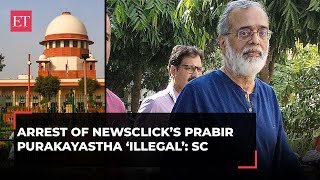 Arrest 'illegal': Supreme Court orders immediate release of NewsClick founder Prabir Purakayastha