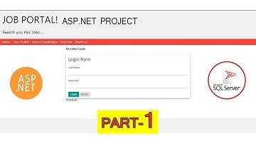 Job Portal website in ASP.NET | How to design Login page | Part-1