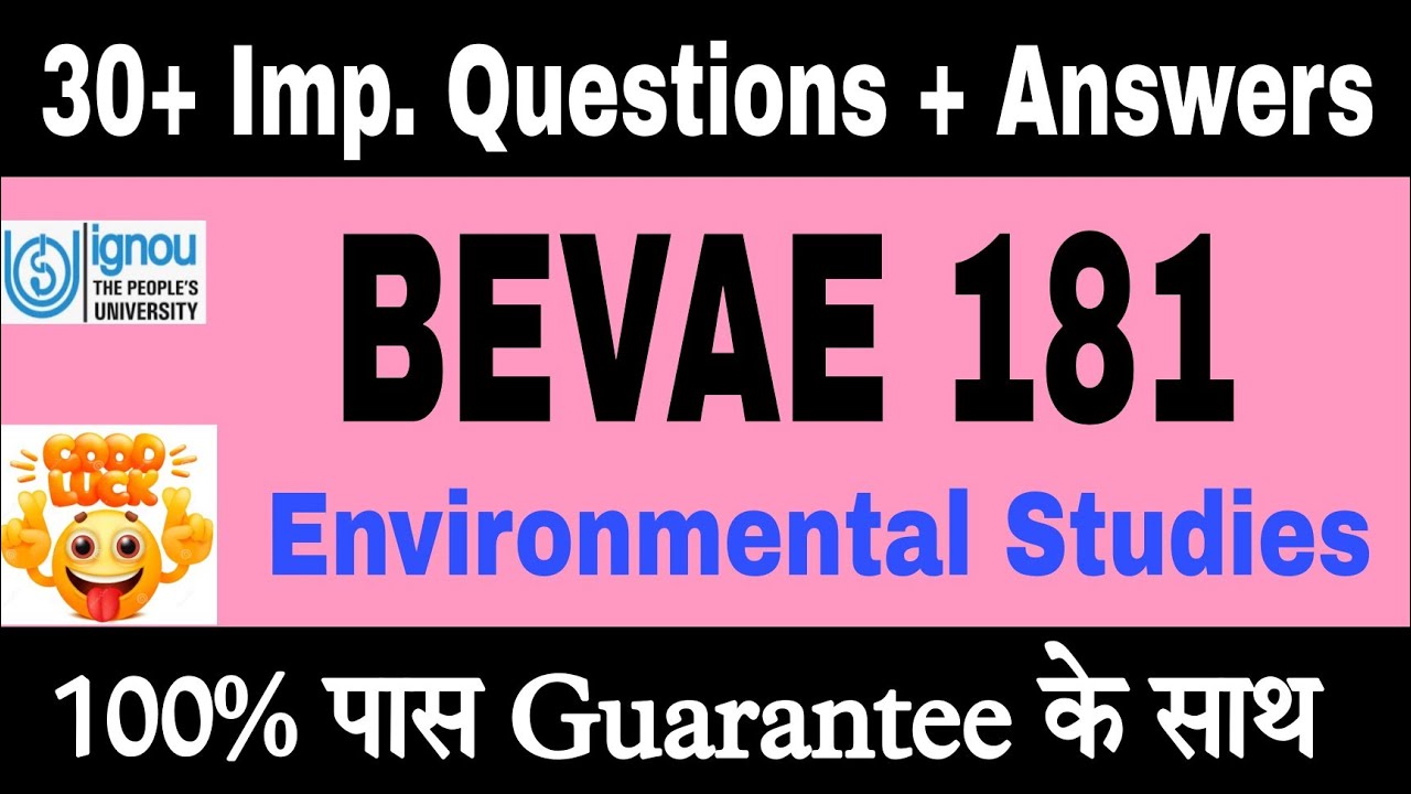 Bevae 181 Important questions With answers | Bevae 181 important mcq ...