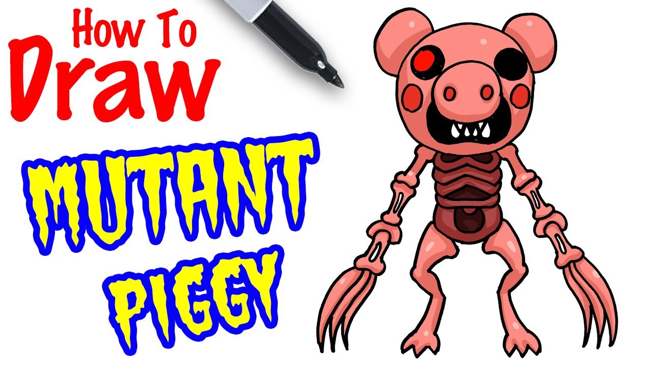 How to Draw Tio  Roblox Piggy 