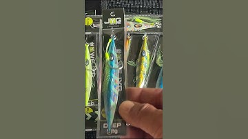 JYG DEEP Micro Jigs in 25g and 50g rigged with hooks
