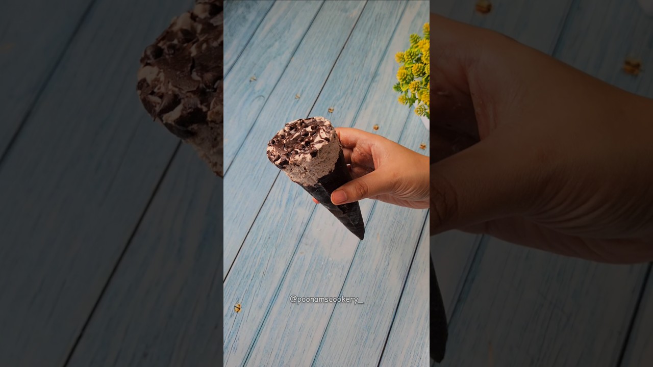 Ghar pe Cornetto🍦#viralvideo #homemade #icecream #cornetto #shorts #shortvideo #food #foodies #easy