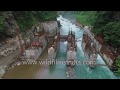 Tista and Rangeet river hydro power dam projects in Sikkim Himalaya : aerial journey