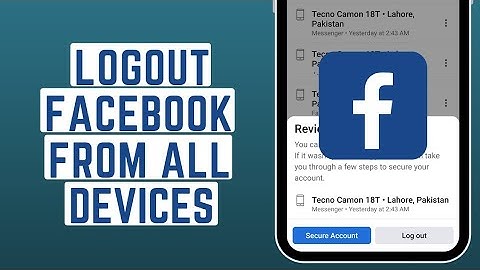 How To Logout Facebook From Other Devices [2023] | Logout Facebook