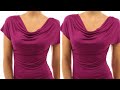 How to make COWL NECK TOP/BLOUSE