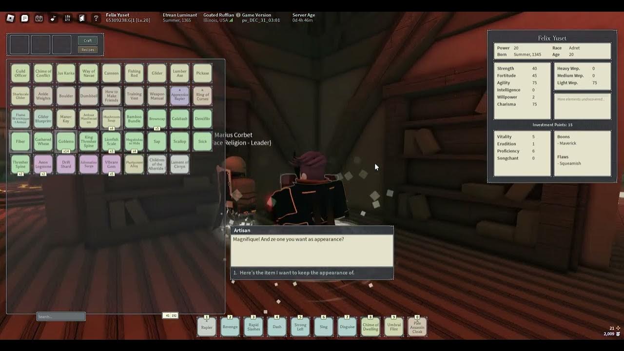 Artisan steals my item deepwoken YouTube