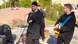 SHAMAN - Я РУССКИЙ (с уличными музыкантами в Рязани)