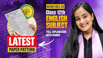 English New Paper Pattern| Latest Release| Class 12| HSC| Fully Explained  ‪@shafaque_naaz‬