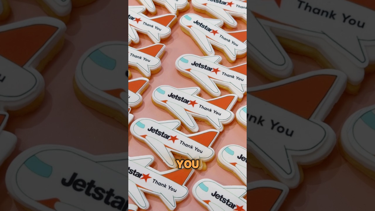 Our custom cookies are ready to take off with Jetstar!