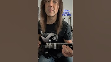 Try this open string pull-off lick for beginner lead guitarists..