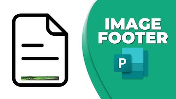 How to insert an image into the footer in publisher