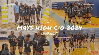 Mays High School Volley Ball C/0 2024 senior nite celebration and game against South Atlanta High