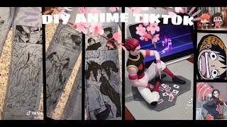 Anime art crafts &amp; DIY Anime on Tiktok Part 3 (Naruto,zero two,One piece,Mikasa,Hisoka, Haikyuu).