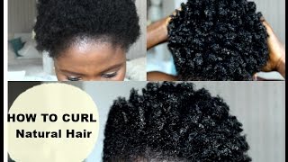 How To Curl Short Hair | 4C Easy Method - YouTube