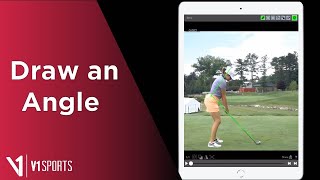 V1 Golf App: How to Draw an Angle screenshot 2