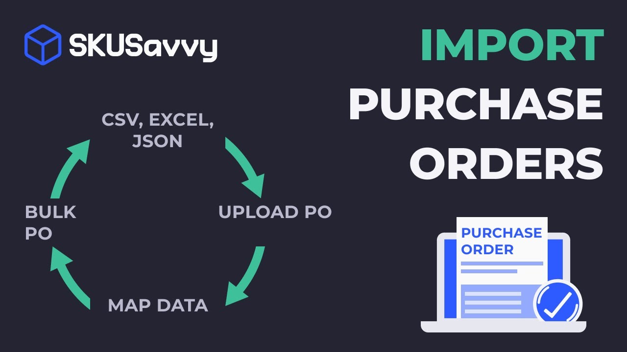 How to Upload Bulk Purchase Orders from SKUSavvy to Shopify YouTube