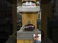 Eggplants 🍆 Crushing under hydraulic press #asmrvideo #hydraulicpress #satisfying #eggplant lant