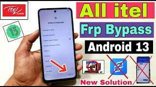 all itel frp bypass android 13 | new trick | no apk install, no xshare | all itel frp unlock 100% ok screenshot 5