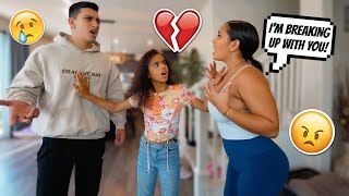 We're BREAKING UP Prank On Little Sister!! *UNEXPECTED REACTION*
