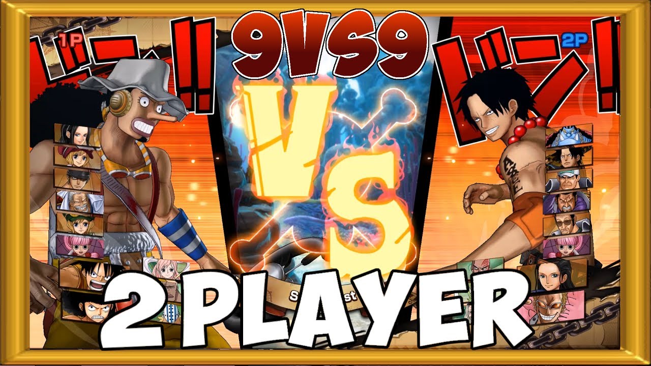One Piece Burning Blood 2 Players Gameplay 9 VS 9 ALL RANDOM 303