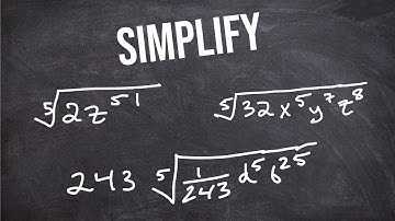 Simplify the 5th Root of an Expression | 3 Examples