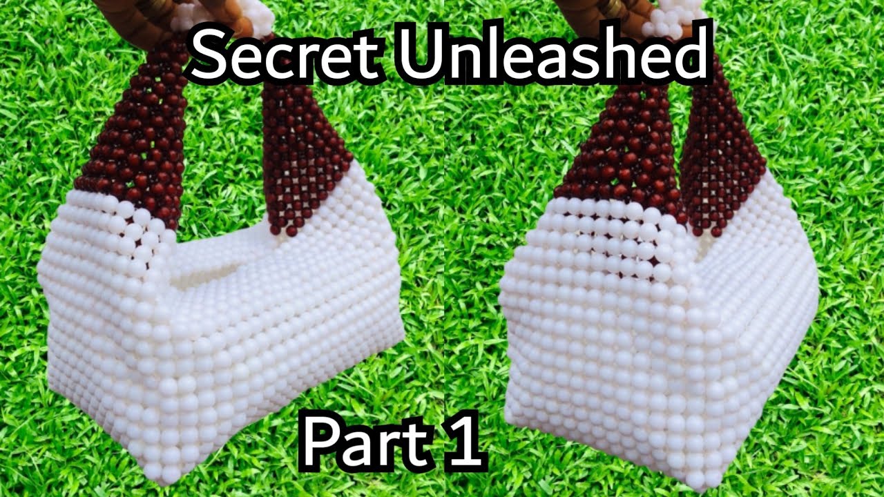 LEARN HOW TO MAKE THE TRENDY BOTTEGA VENETA PEARL BEADED BAG /DIY pearl beaded bag