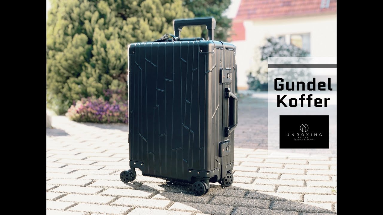 GUNDEL KOFFER cabin luggage ‘Aluminium black’ | UNBOXING | cabin travel suitcase | 2019