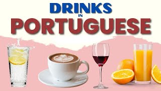 Drinks In Portuguese with Portuguese Phrases | Portuguese for Beginners screenshot 4