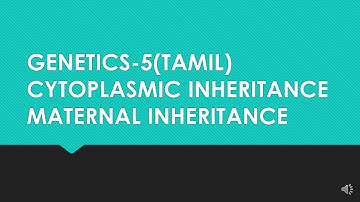 GENETICS-5.Kappa particles in paramecium,shell coiling in snail,plastid inheritance in mirabilus