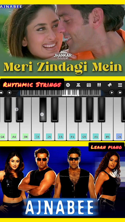 Meri Zindagi Mein Ajnabee Ka | Hindi Love Song #piano #walkband #bollywood #shorts #ytshort #ajnabee