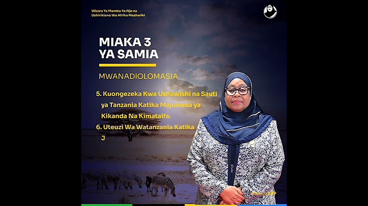 Miaka Mitatu ya Rais Samia