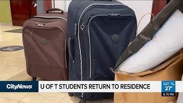 University of Toronto students return to residence