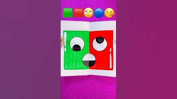 🟥🟩🙄🔵😘 satisfying creative art #shorts #viral #youtubeshorts #trending #funny #fyp #emoji