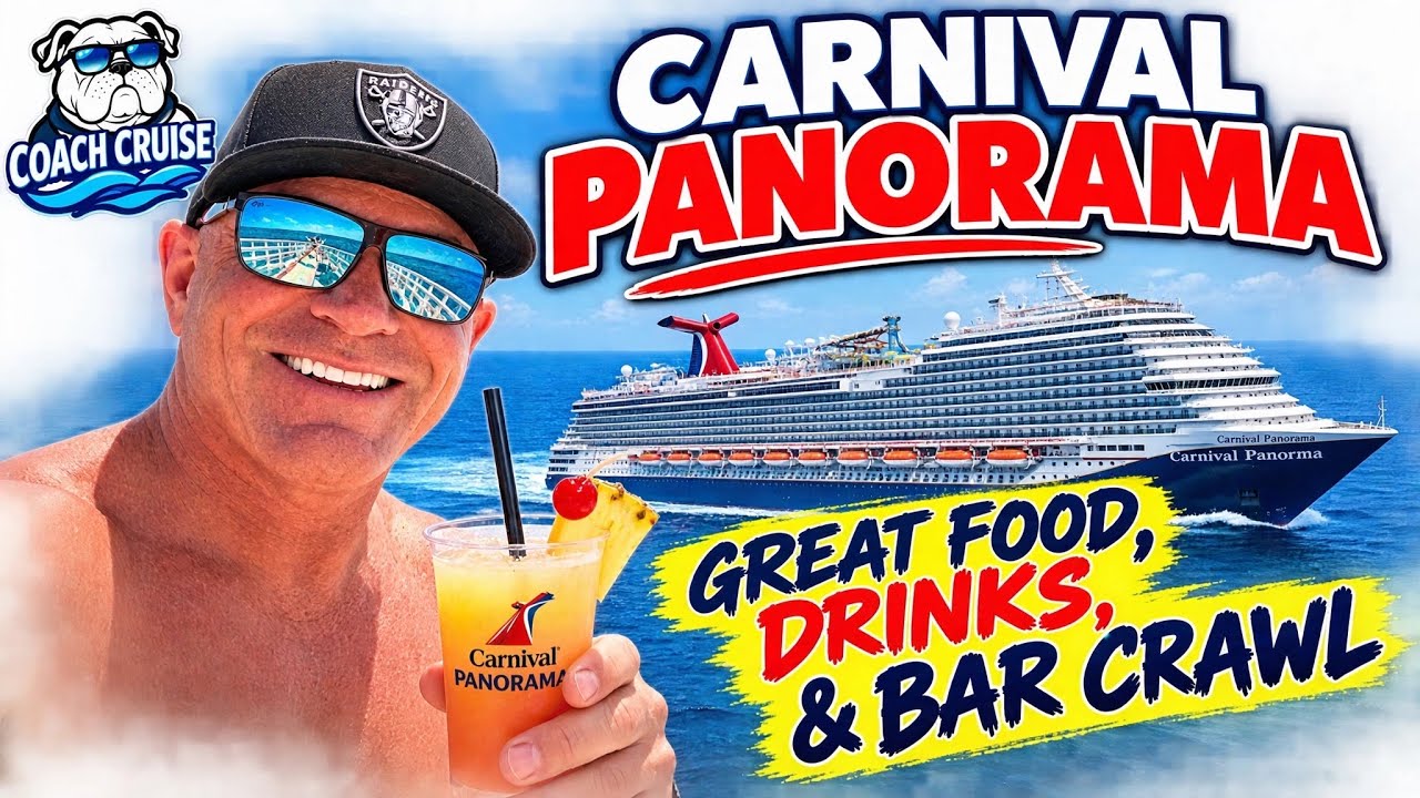 CARNIVAL PANORAMA, BIG FOOD, DRINKS, & BAR CRAWL 🍻 😃 🛳️ ❤️ 🍹 STEAK 🥩 