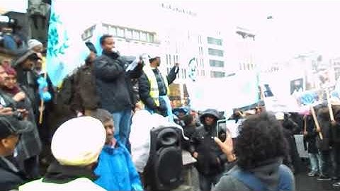 Eritrean demonstration in Frankfurt against Dictator 2017