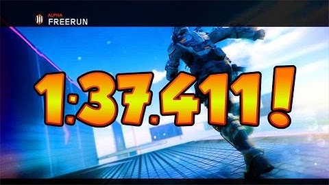 Alpha Freerun | 1:37.411 | World Record!!! | Black Ops 3