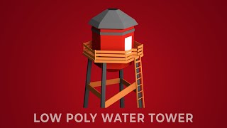 Low Poly Water Tower