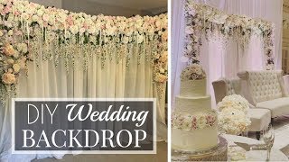 Making My Brother's Wedding Backdrop | DIY | Tutorial